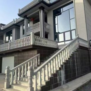 抚顺 芝麻白别墅阳台栏杆，楼梯栏杆