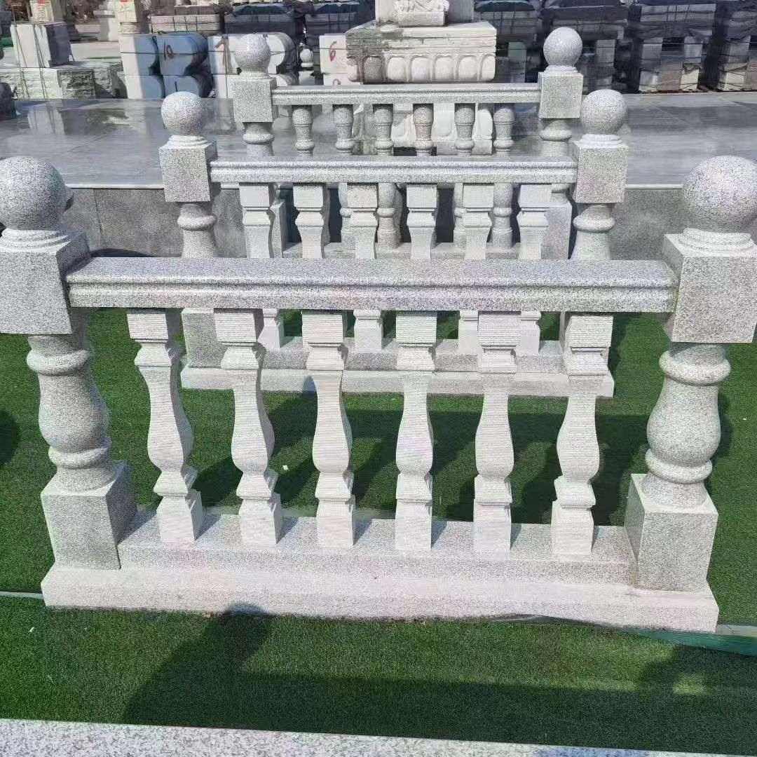 抚顺 别墅石材栏杆特写